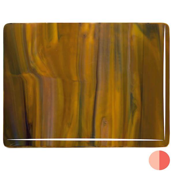 3203-30 Woodl.Brown opal,Ivory/bl. 1/2pl